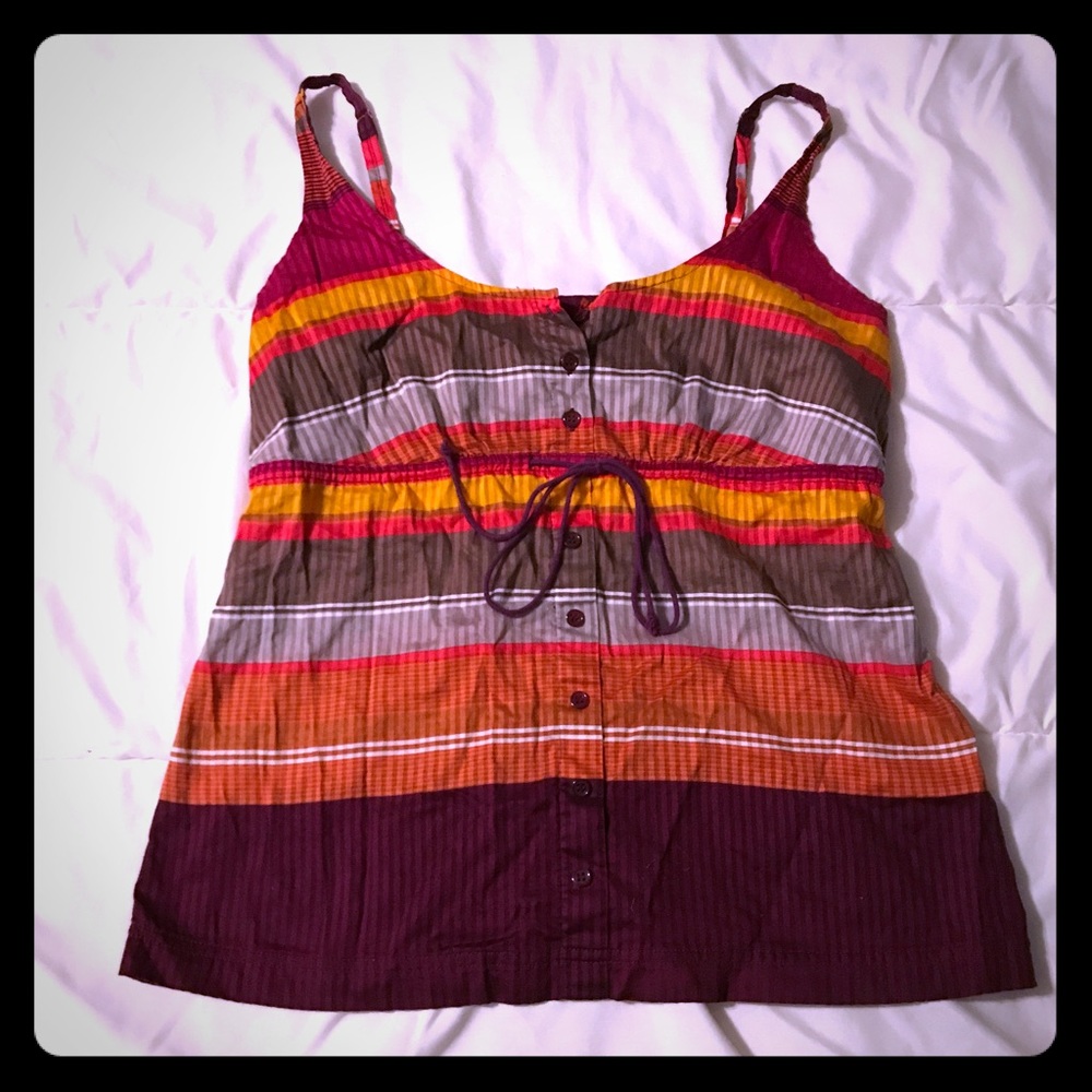 New York & Co. Striped Tank